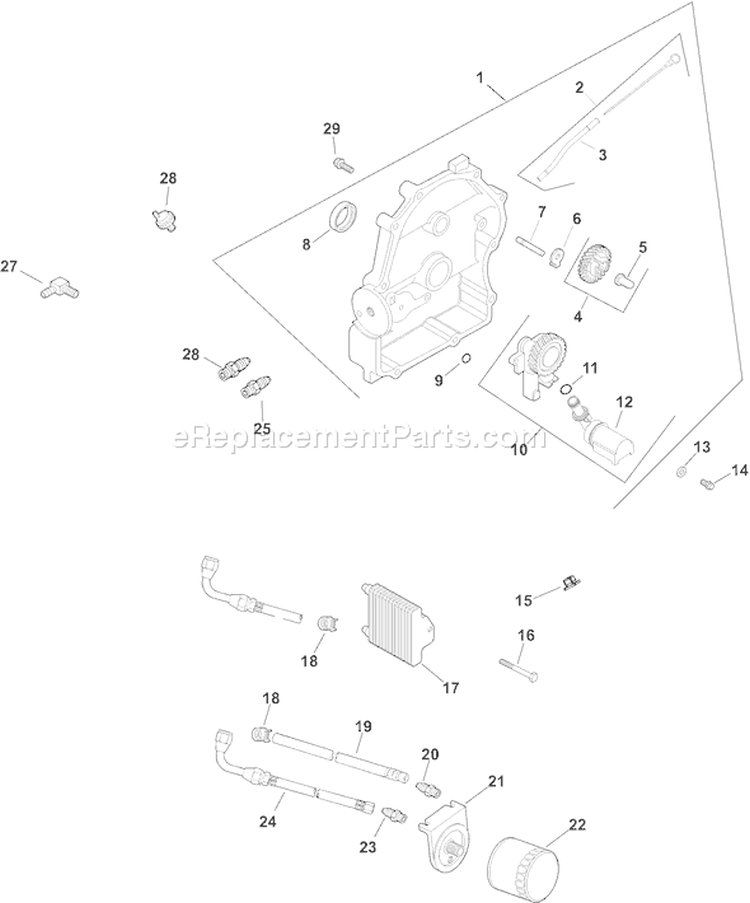 Page L Diagram and Parts List for CH25S-68616  Kohler Engine
