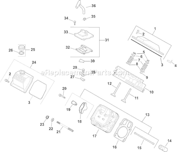Page I Diagram and Parts List for CH25S-68606  Kohler Engine