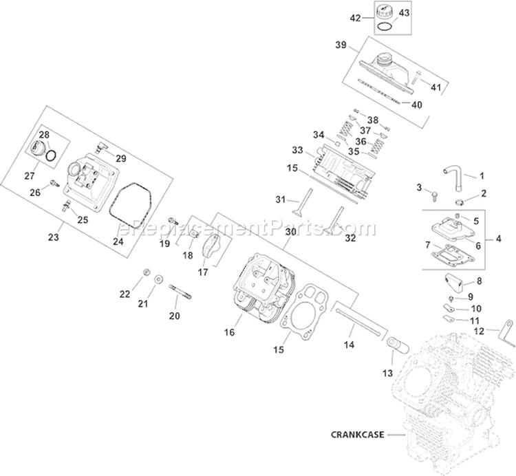 Page I Diagram and Parts List for CH25S-68619  Kohler Engine