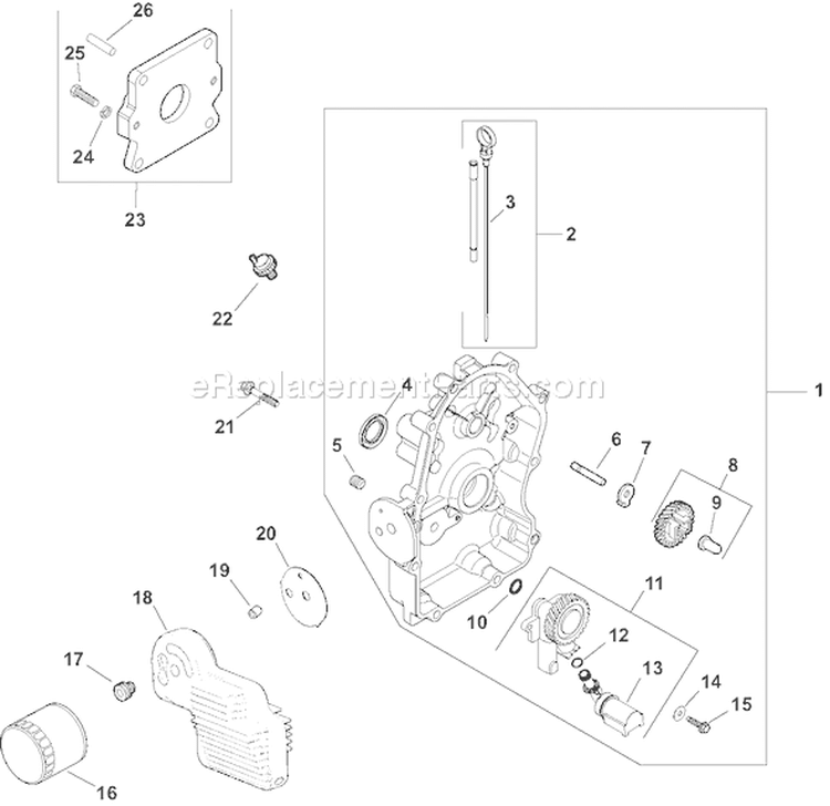 Page L Diagram and Parts List for CH25S-68620  Kohler Engine