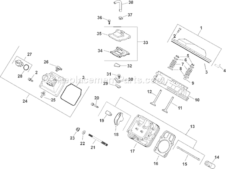 Page I Diagram and Parts List for CH25S-68625  Kohler Engine