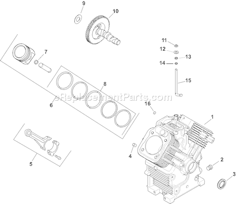 Page C Diagram and Parts List for CH25S-68628  Kohler Engine