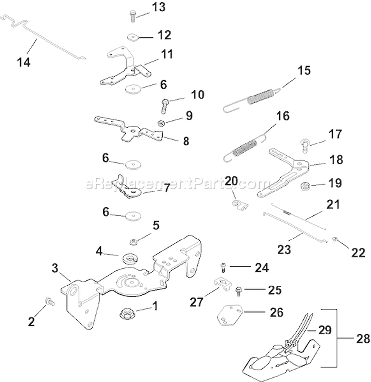 Page F Diagram and Parts List for CH25S-68628  Kohler Engine