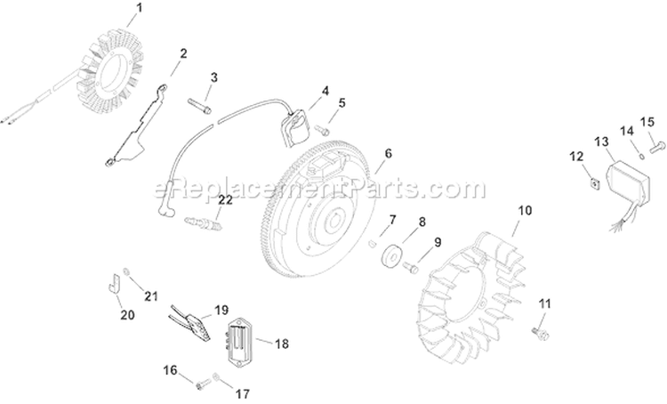 Page J Diagram and Parts List for CH25S-68643  Kohler Engine