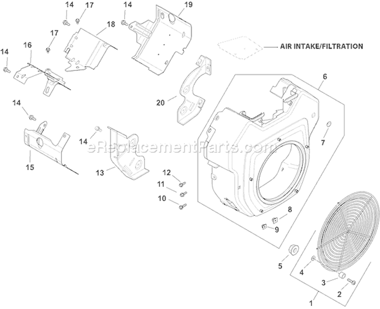 Page B Diagram and Parts List for CH25S-68643  Kohler Engine