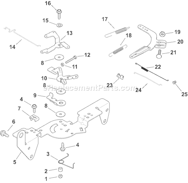Page G Diagram and Parts List for CH25S-68648  Kohler Engine
