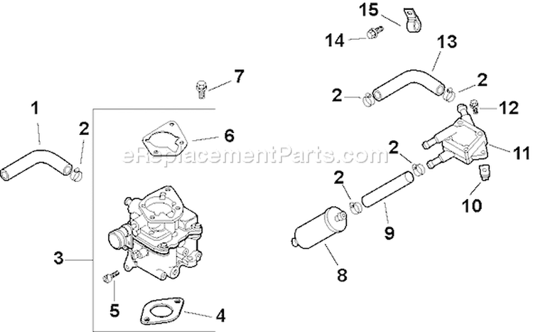 Page H Diagram and Parts List for CH25S-68606  Kohler Engine