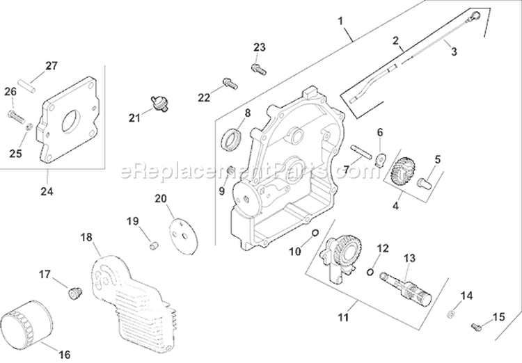Page L Diagram and Parts List for CH25S-68588  Kohler Engine