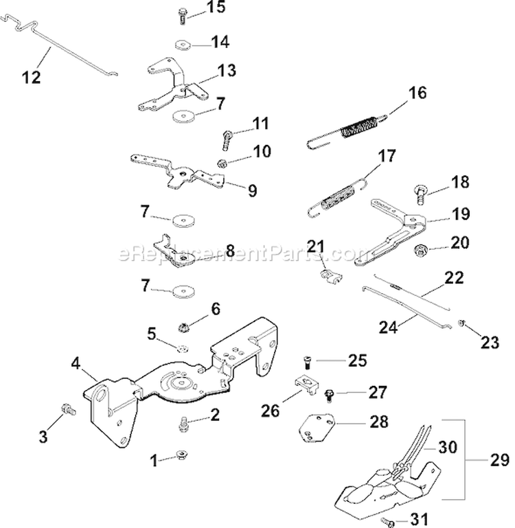 Page F Diagram and Parts List for CH20S-64698  Kohler Engine