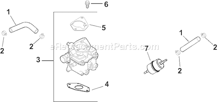 Page H Diagram and Parts List for CH25S-68667  Kohler Engine