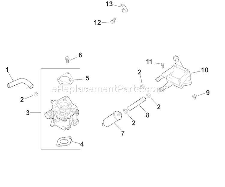 Page H Diagram and Parts List for CH25S-68695  Kohler Engine