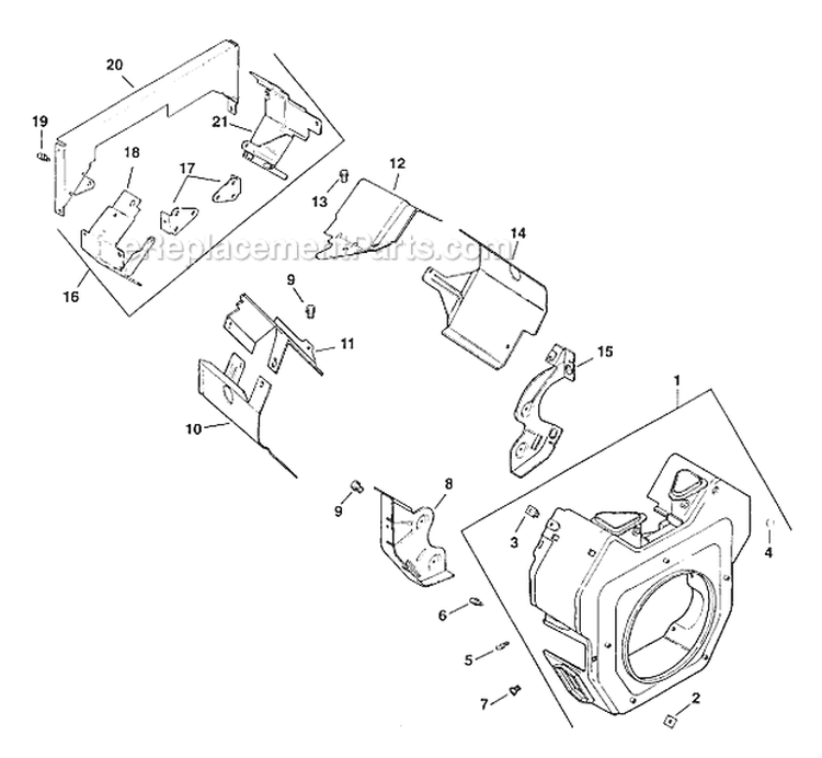 Page E Diagram and Parts List for CH25S-68538  Kohler Engine