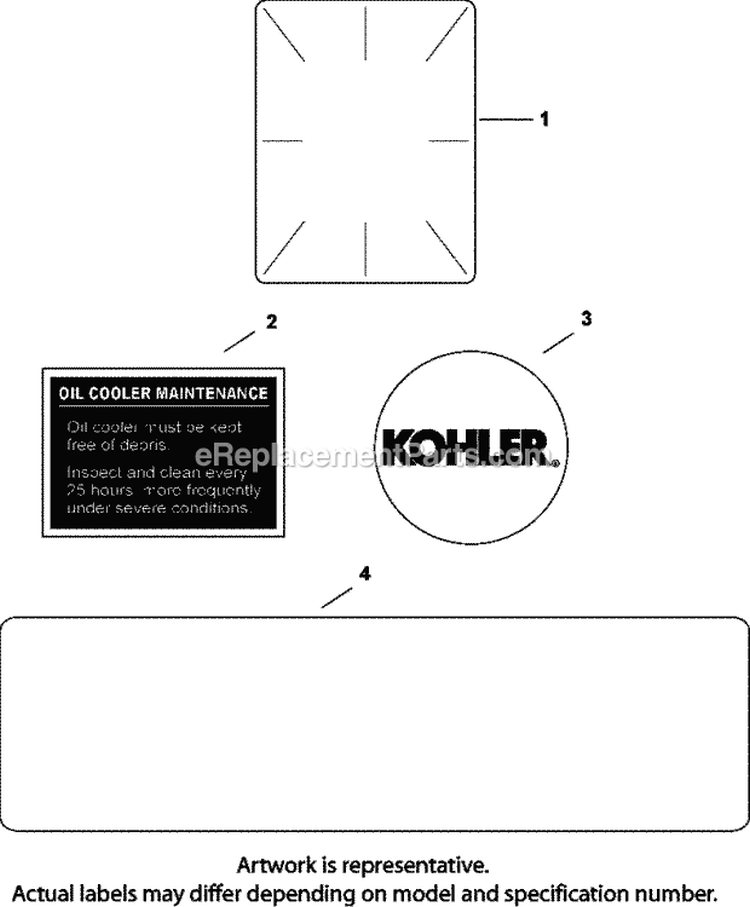 Page E Diagram and Parts List for CH26-78525  Kohler Engine