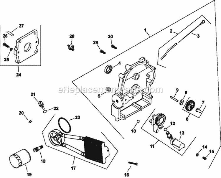Page L Diagram and Parts List for CH26-78526  Kohler Engine