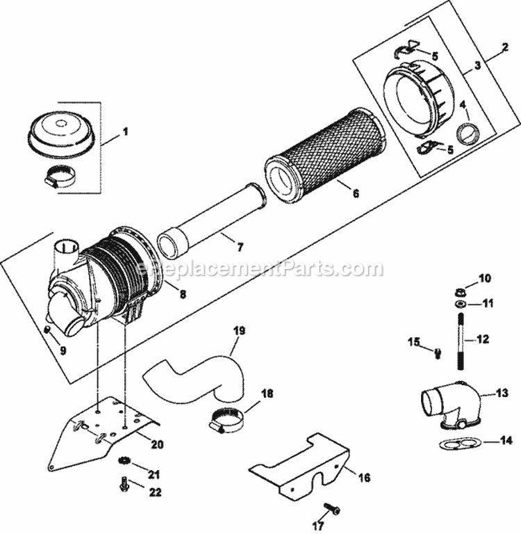 Page B Diagram and Parts List for CH26-78526  Kohler Engine