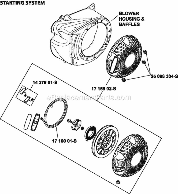 Page L Diagram and Parts List for CH270-0107  Kohler Engine