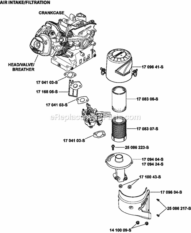 Page A Diagram and Parts List for CH270-0120  Kohler Engine