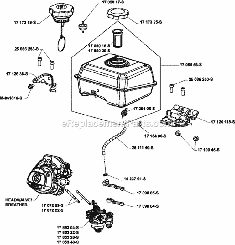 Page H Diagram and Parts List for CH270-0065  Kohler Engine