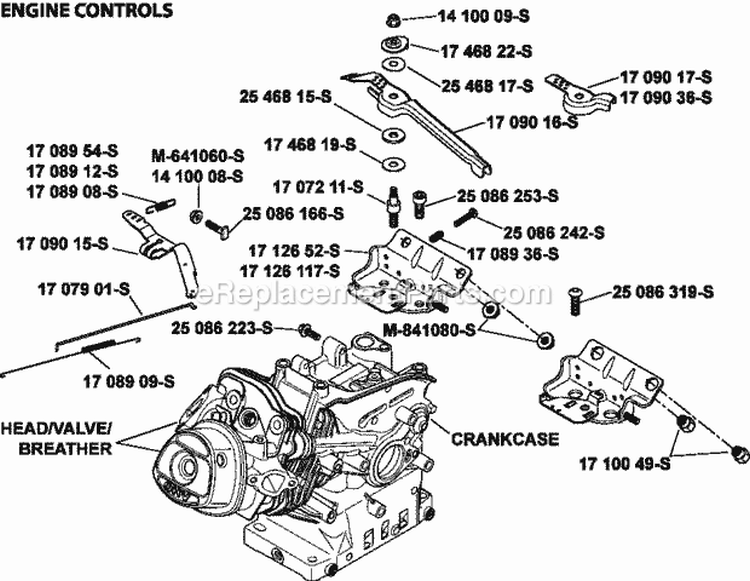 Page F Diagram and Parts List for CH270-0055  Kohler Engine