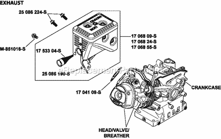 Page G Diagram and Parts List for CH270-0055  Kohler Engine