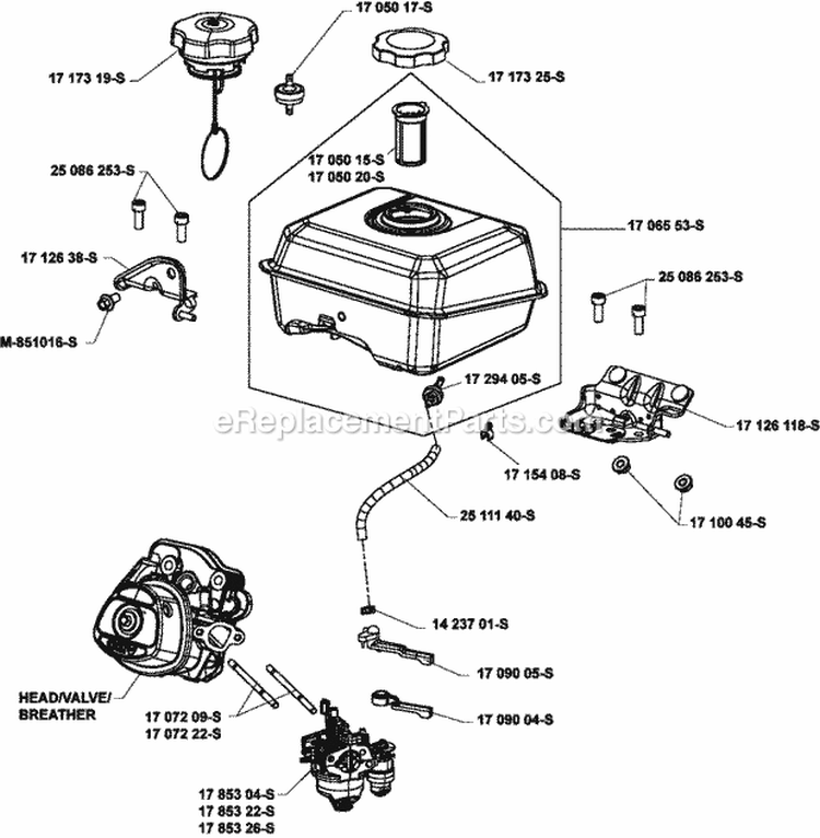 Page H Diagram and Parts List for CH270-0013  Kohler Engine