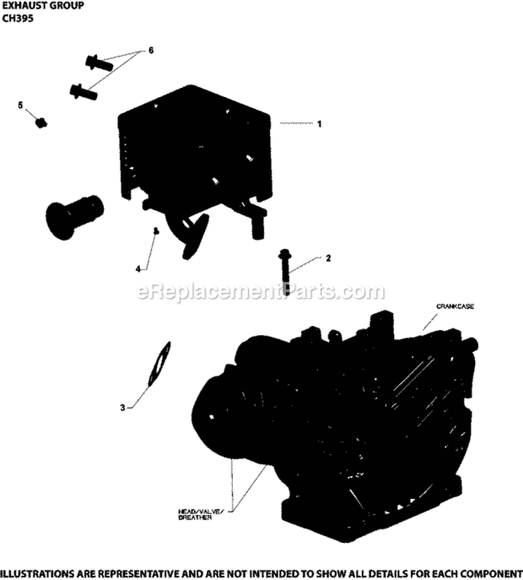 Page G Diagram and Parts List for CH395-0121  Kohler Engine