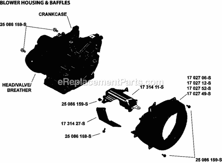 Page B Diagram and Parts List for CH395-3103  Kohler Engine