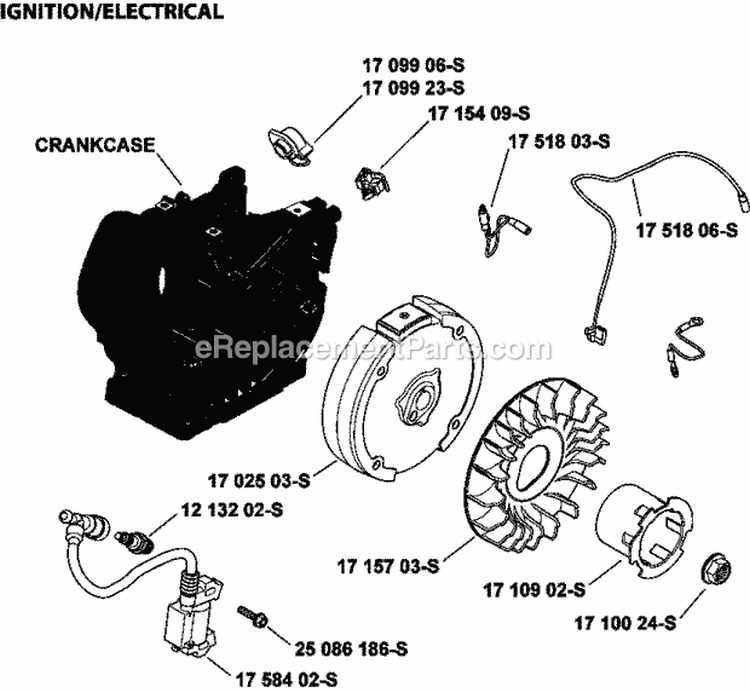 Page J Diagram and Parts List for CH395-3110  Kohler Engine