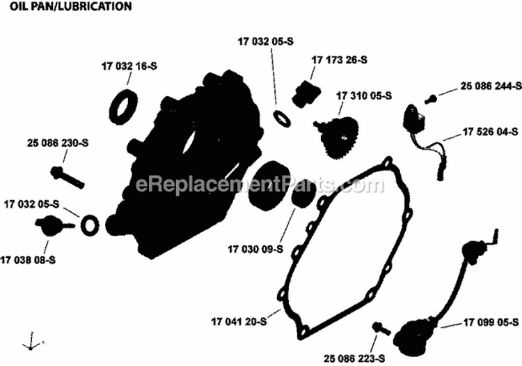 Page K Diagram and Parts List for CH395-3110  Kohler Engine