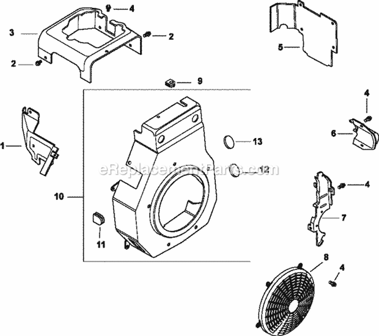 Page B Diagram and Parts List for CH13-22540  Kohler Engine