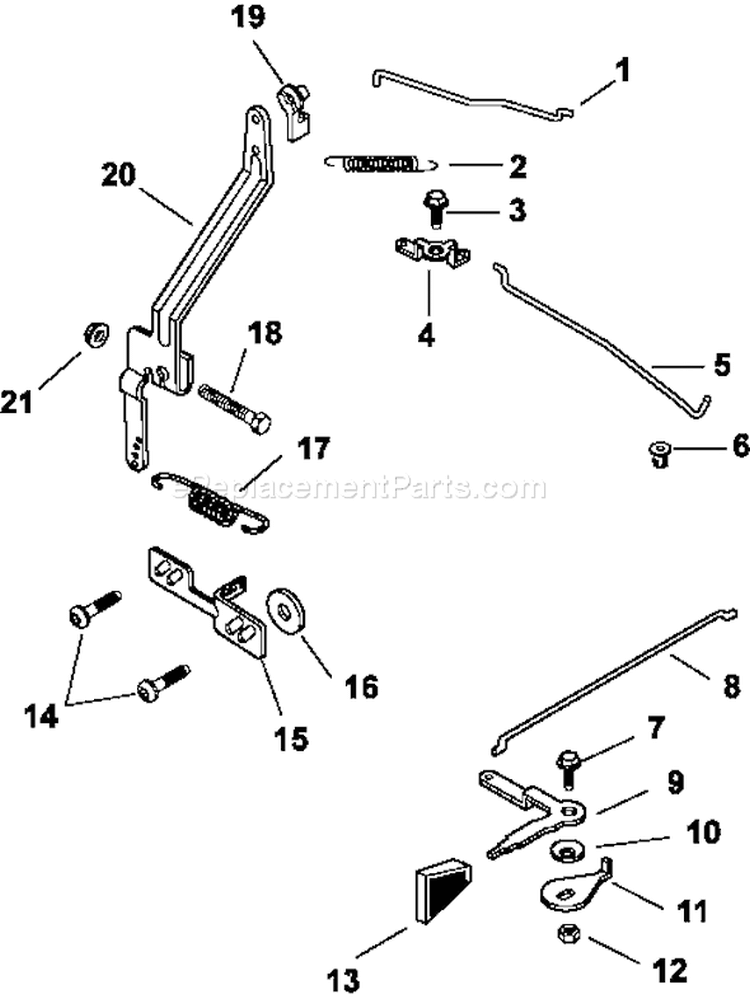 Page F Diagram and Parts List for CH11-1629  Kohler Engine