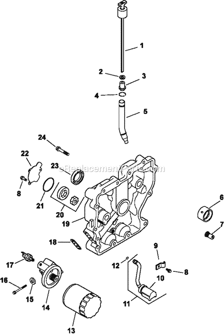 Page L Diagram and Parts List for CH430-0019  Kohler Engine