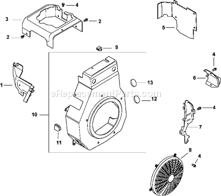 Page C Diagram and Parts List for CH430-0024  Kohler Engine