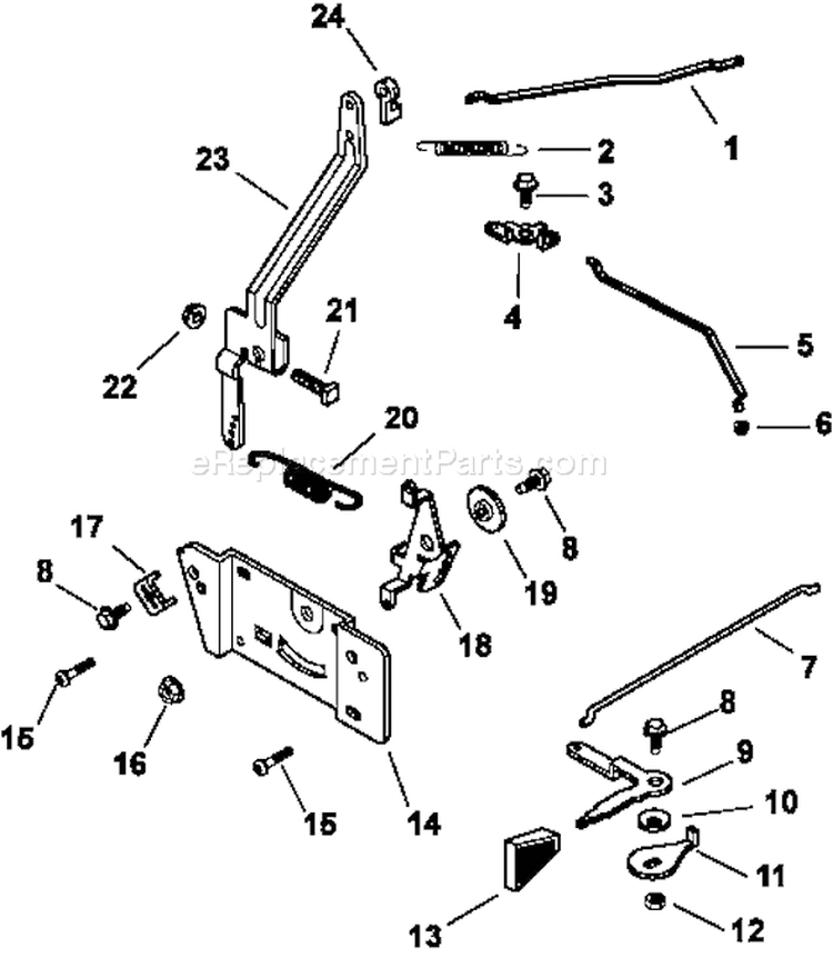 Page F Diagram and Parts List for CH11-1626  Kohler Engine