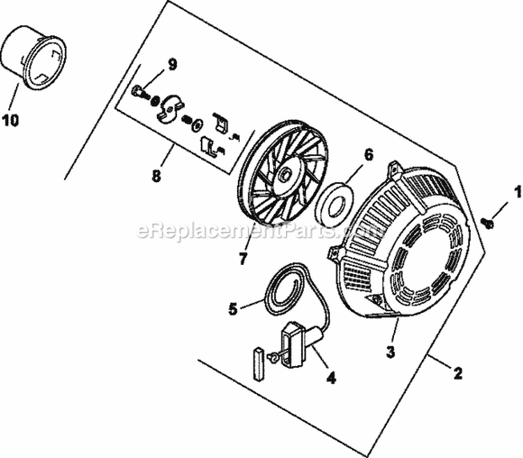 Page L Diagram and Parts List for CH13-22504  Kohler Engine