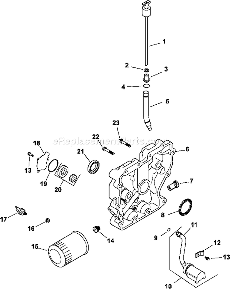 Page J Diagram and Parts List for CH430-0017  Kohler Engine