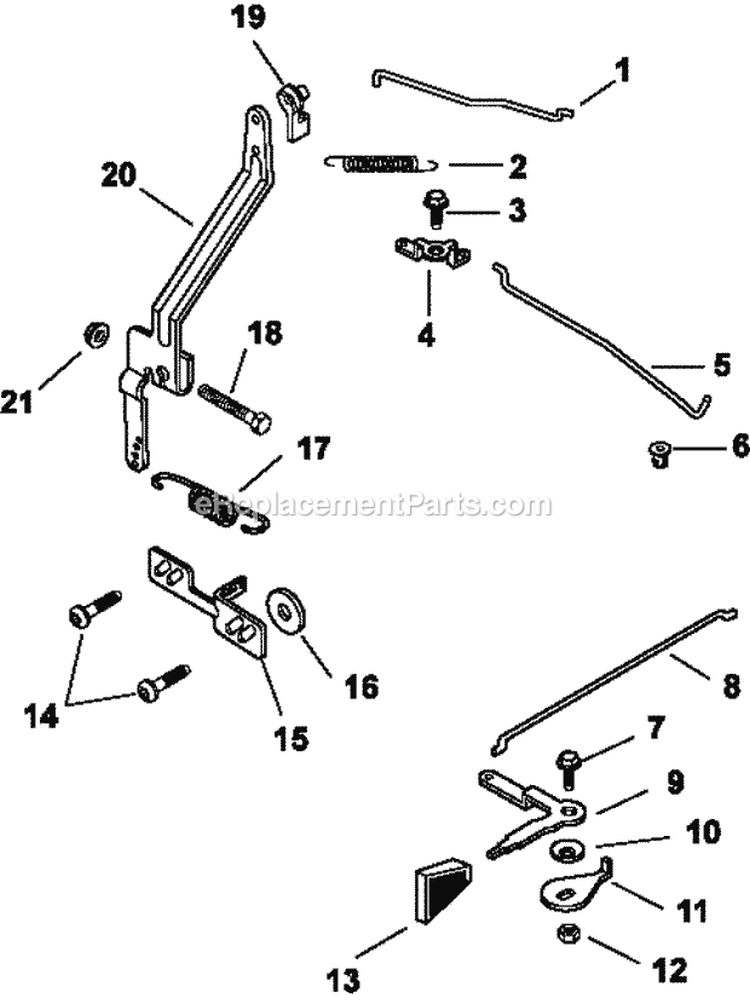 Page E Diagram and Parts List for CH13-22510  Kohler Engine