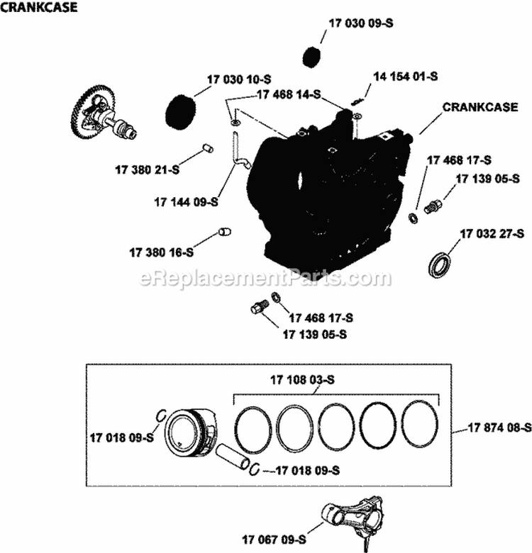 Page C Diagram and Parts List for CH440-0015  Kohler Engine