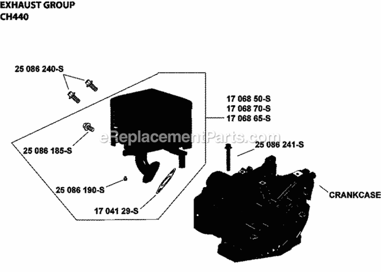 Page G Diagram and Parts List for CH440-0111  Kohler Engine
