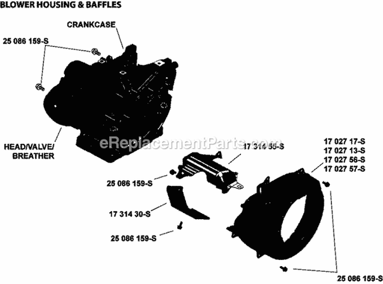 Page B Diagram and Parts List for CH440-1055  Kohler Engine