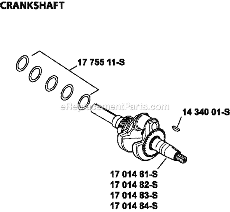 Page D Diagram and Parts List for CH440-3112  Kohler Engine