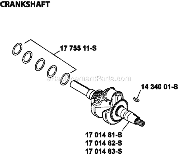 Page D Diagram and Parts List for CH440-1055  Kohler Engine