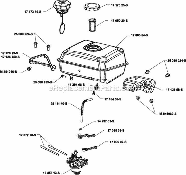 Page H Diagram and Parts List for CH440-3114  Kohler Engine