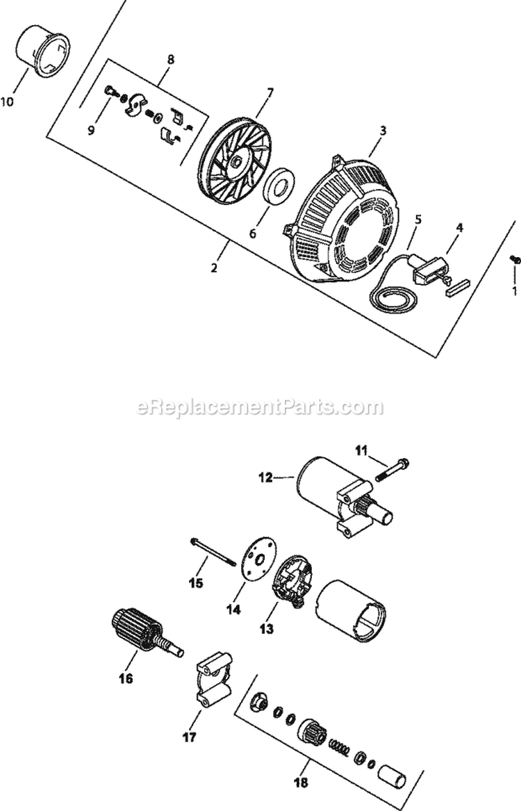 Page L Diagram and Parts List for CH15-44550  Kohler Engine