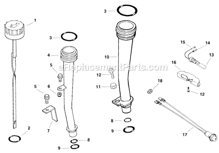 Page E Diagram and Parts List for CH5-1542  Kohler Engine