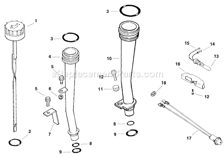 Oil Pan/Lubrication 3-14-5 (Tp-2356-A) Rev 10/25/2006 Diagram and Parts List for CH5-1523  Kohler Engine