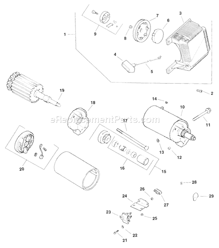 Starting System (Tp-2356-A) Rev 10/25/2006 Diagram and Parts List for CH5-1523  Kohler Engine