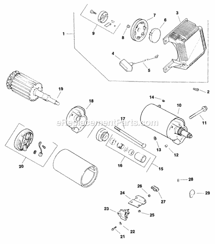 Page M Diagram and Parts List for CH5-1501  Kohler Engine