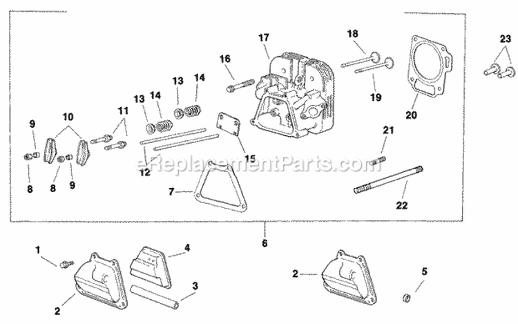 Page H Diagram and Parts List for CH6-15123  Kohler Engine