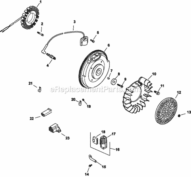 Page K Diagram and Parts List for CH620-3027  Kohler Engine